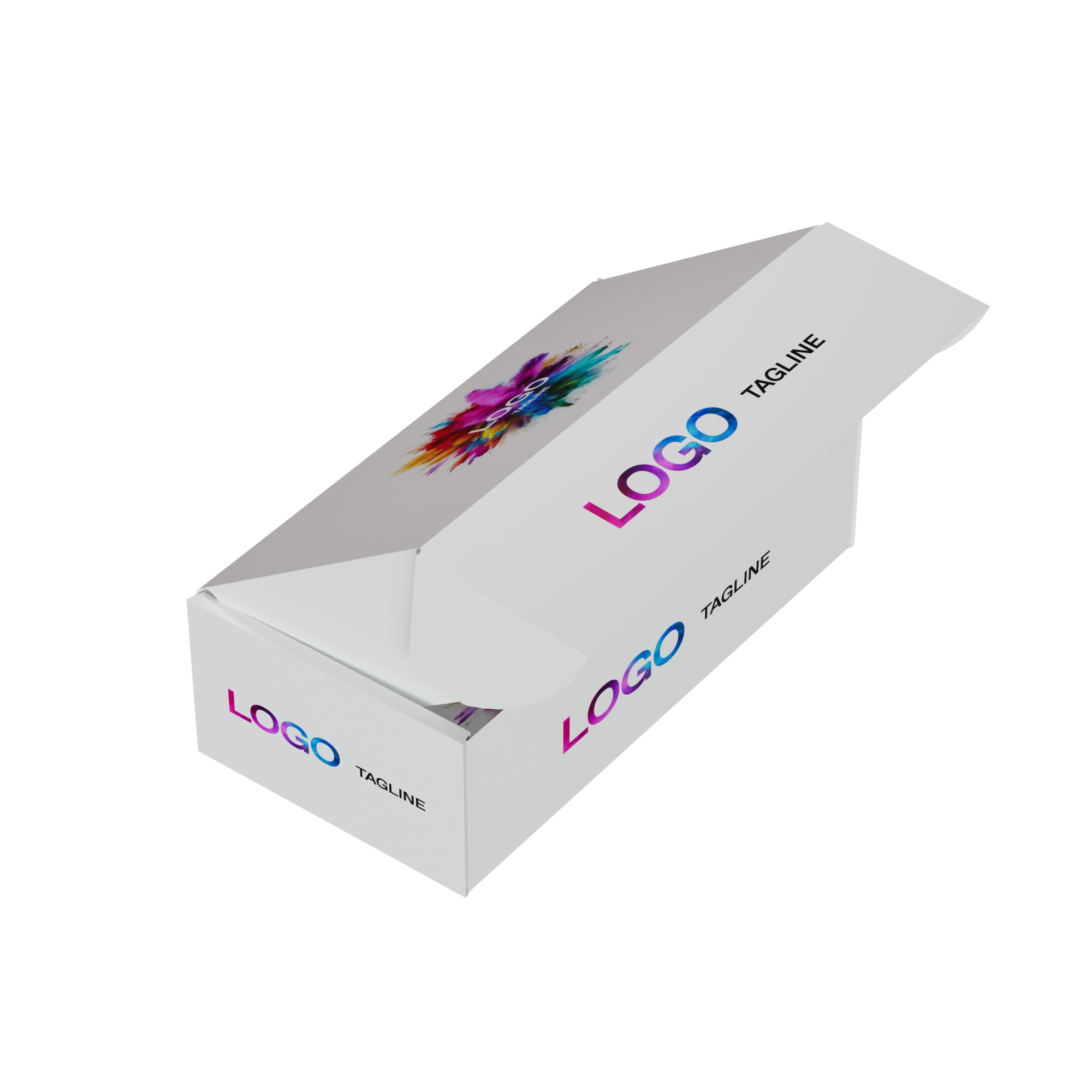 Rundum bedruckter Versandkartons in 3D Tool | Kartonsaufmass.de