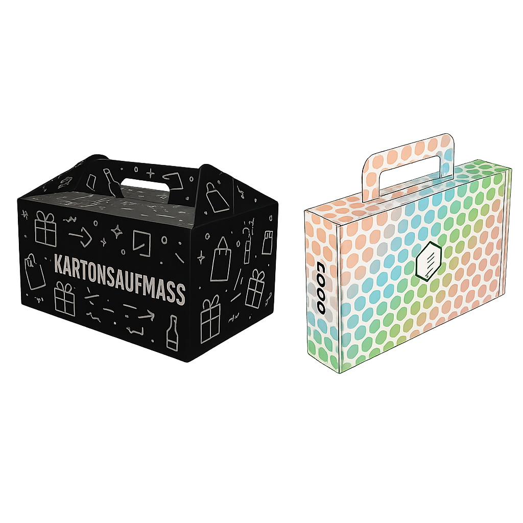 NEU: Kofferkarton und Versandkarton mit Griff | Kartonsaufmass.de