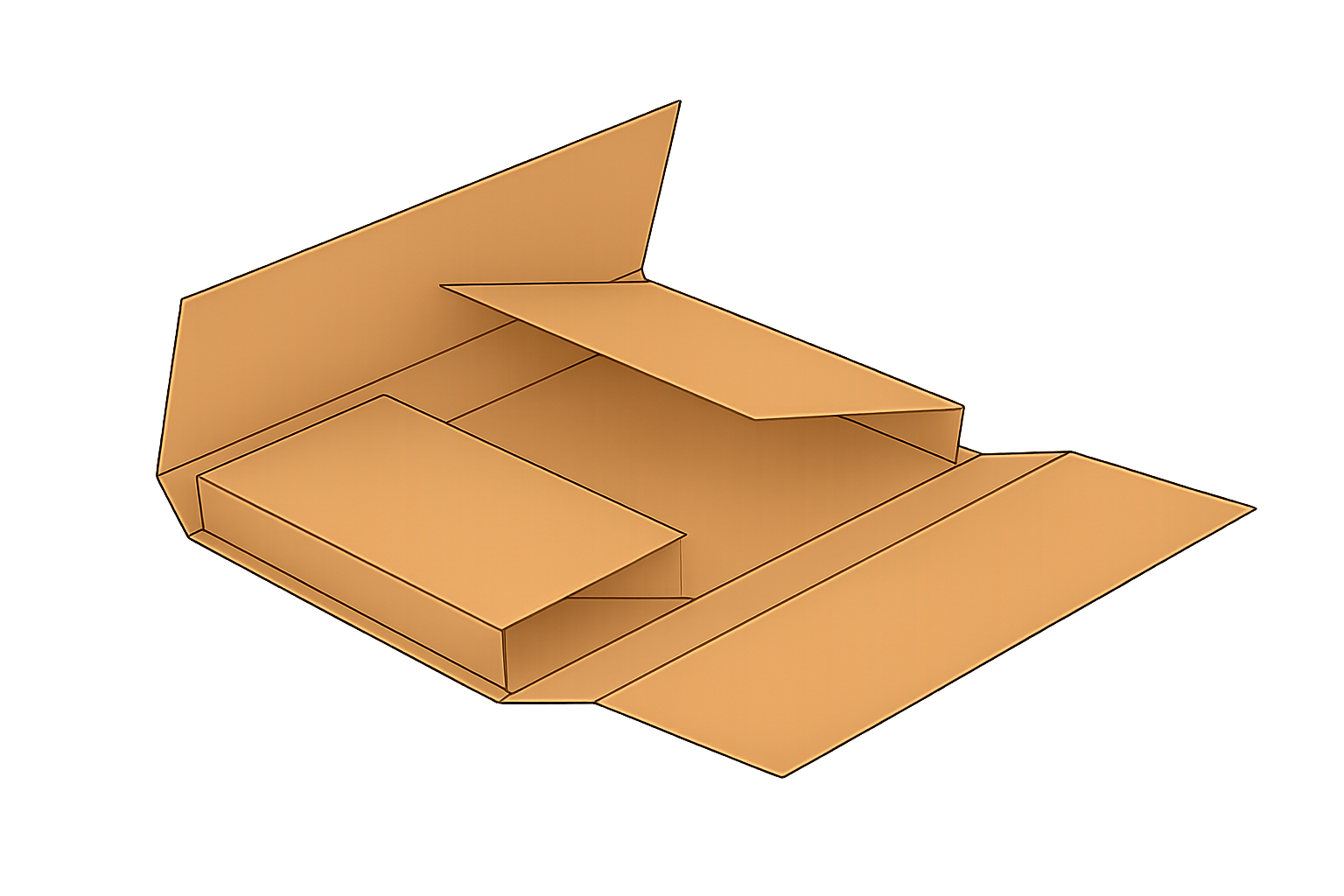 Kreuzwickel nach Maß (fefco 473) Die Kartonverpackung, die Ihr Produkt rundum schützt