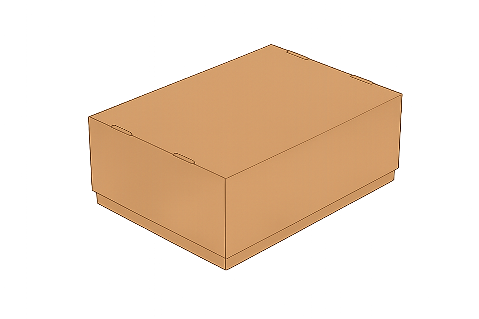 Boden-Deckel nach Maß (fefco 330)  Die stabile Kartonverpackung für Lagerung, Präsentation und Versand