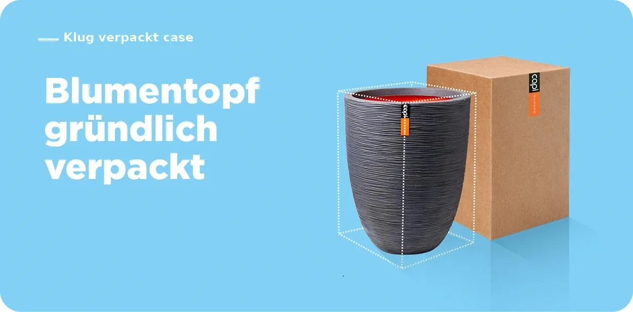 Klug verpackt case Blumentopf grundlich verpackt | Kartonsaufmass.de