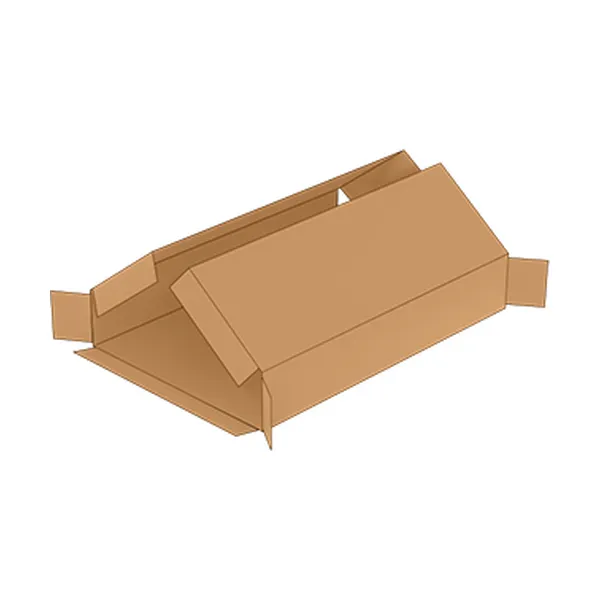 Falthülle FEFCO 411 aus Wellpappe für flache Produkte
