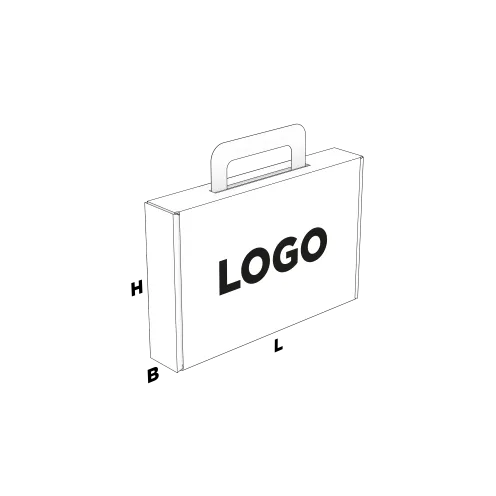 Versandkarton mit Griff logo | Kartonsaufmass.de
