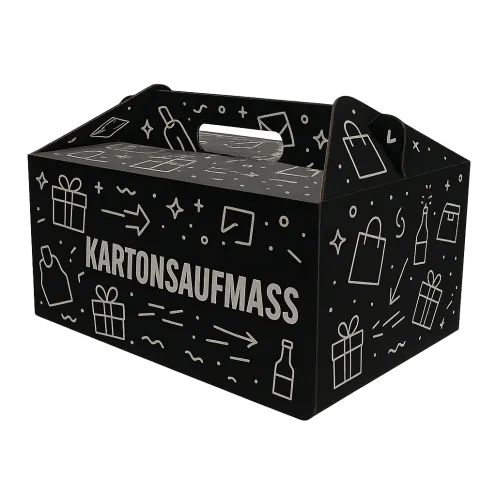 Luxuriöse Kofferkarton für Kundengeschenke und Weihnachtspräsente | Kartonsaufmass.de
